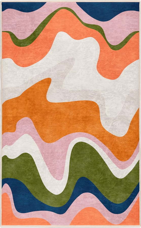 Oranžový pratelný koberec 160x230 cm Squiggly Orange – Mila Home Mila Home