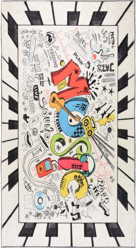 Pratelný dětský koberec 100x160 cm Musical – Vitaus Vitaus
