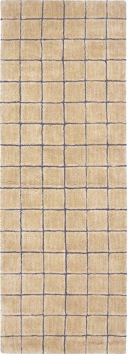 Ručně tkaný vlněný běhoun jantarový 80x230 cm Mosaic Amber – Lorena Canals Lorena Canals