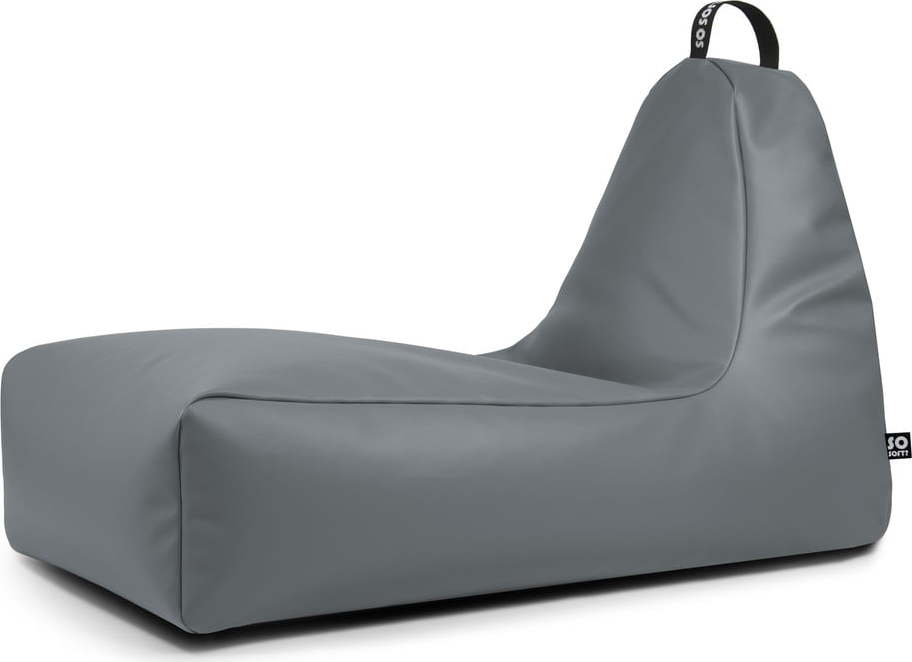 Šedý sedací vak z imitace kůže Chill XXL – So Soft? So Soft?