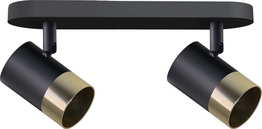 Stropní svítidlo s kovovým stínidlem v černo-zlaté barvě 34x5.5 cm Tobi – Candellux Lighting Candellux Lighting