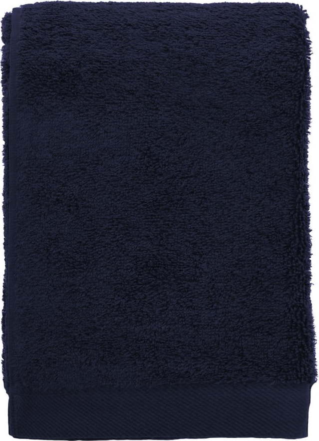 Tmavě modrý froté bavlněný ručník 50x100 cm Comfort – Södahl Södahl