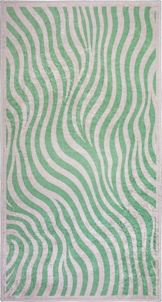 Zelený pratelný koberec 160x230 cm Green Zebra – Vitaus Vitaus